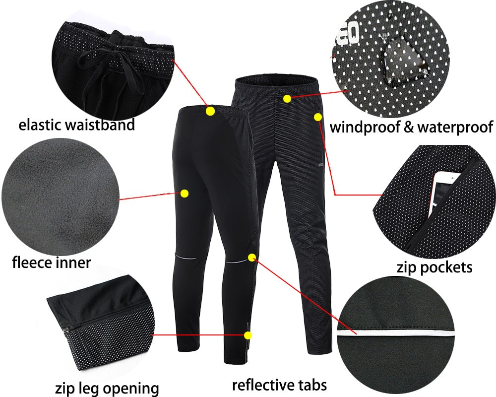 Men Winter Thermal Cycling Jacket Set Windproof Waterproof Warm Bike Jacket MTB Pant Bicycle Suit Cycling Clothing