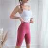Nuls Skin-Friendly Fitness Shorts Hot Chrysanthemum High Waist Tight Yoga Shorts Running Workout Shorts Women | Vimost Shop.