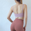 Style Yoga Sports Bra Women's Doubles Spaghetti Straps Fitness Crop Tops Camisole Running Vest Beauty Back Sports Underwear | Vimost Shop.
