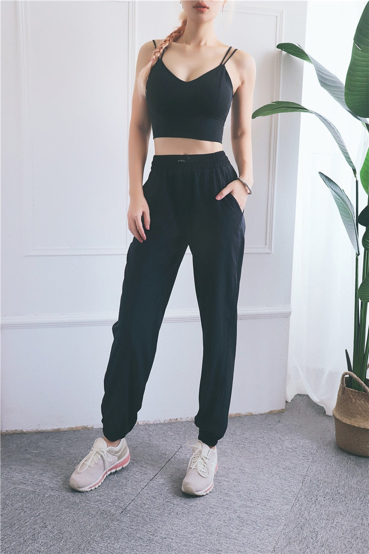Sports Bra Women Fitness Top Seamless Yoga Bra Double Straps Running Yoga Gym Crop Top Women Push Up Sports Bra High Impact | Vimost Shop.