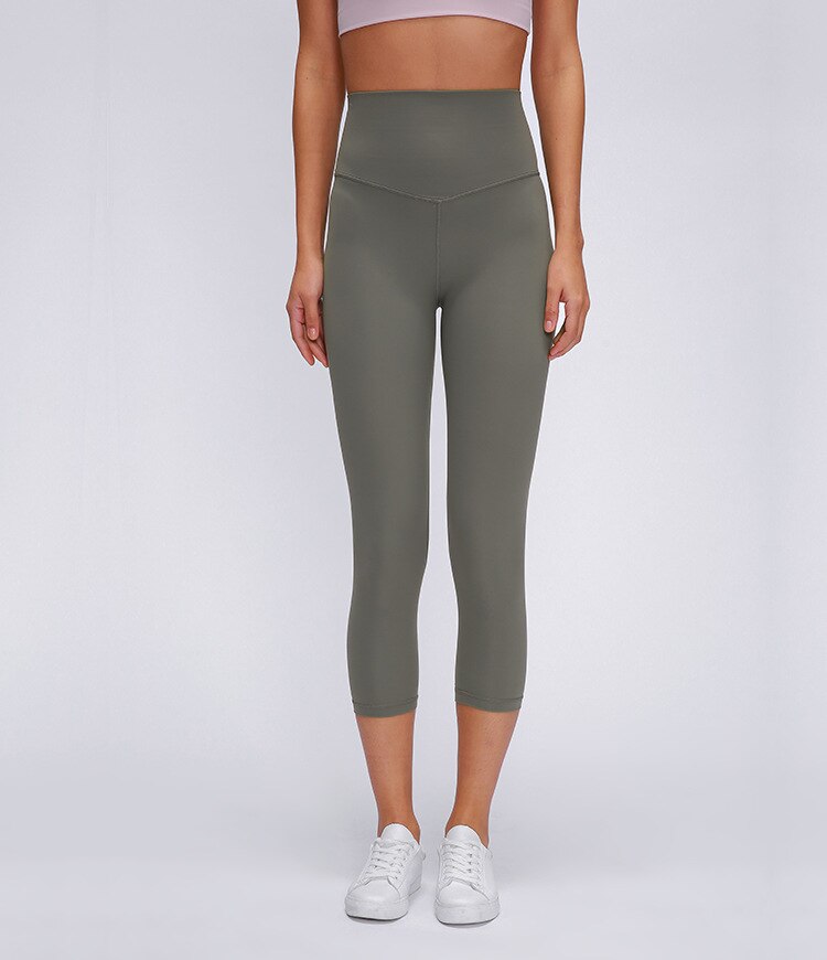 Spring Summer Running Leggings New Style Yoga Pants Women's Buttock Lifting Fitness Quick-Dry Elasticity Sports Capri Pants | Vimost Shop.