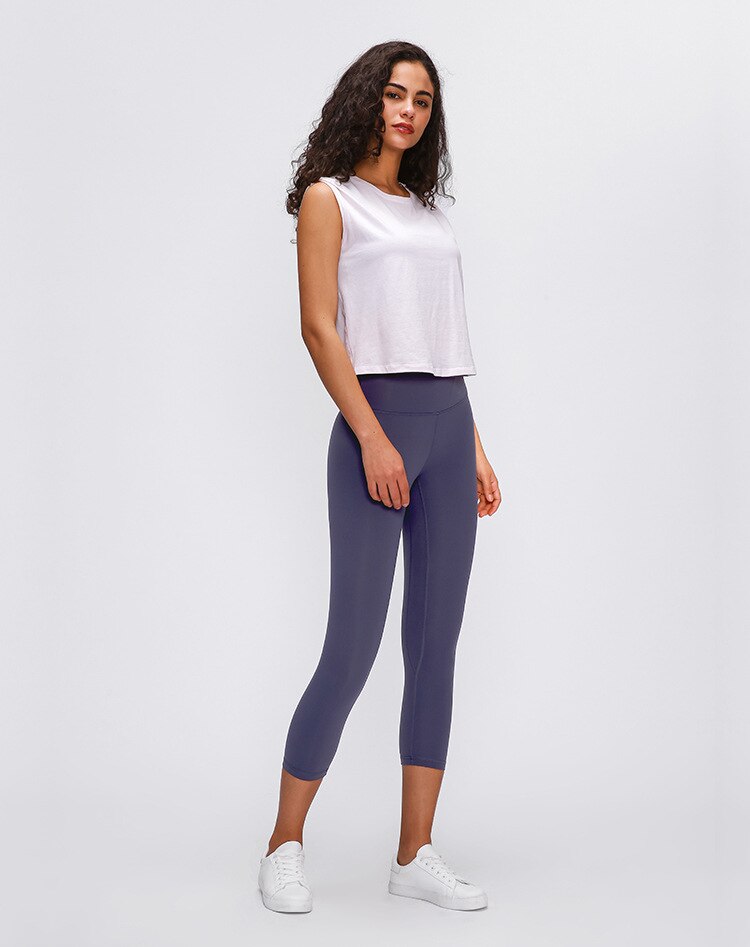 Spring Summer Running Leggings New Style Yoga Pants Women's Buttock Lifting Fitness Quick-Dry Elasticity Sports Capri Pants | Vimost Shop.