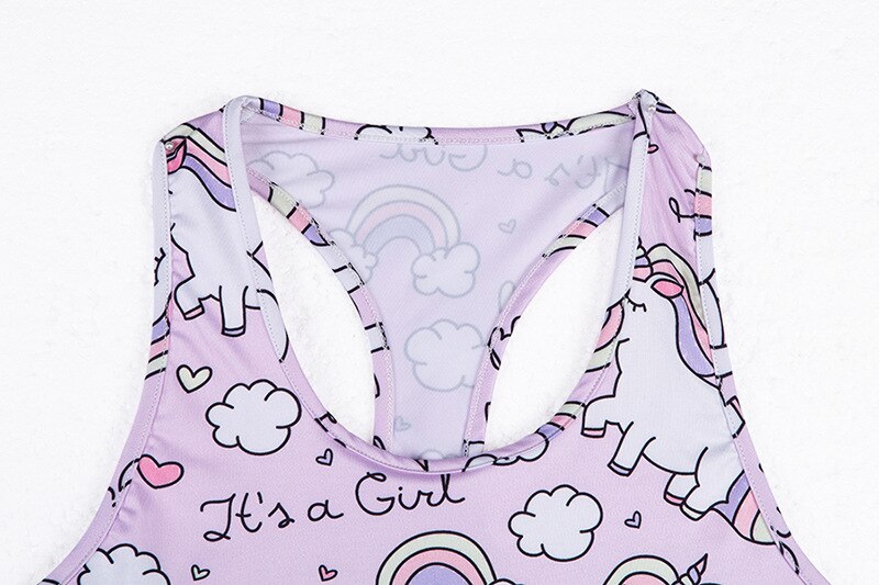 2PCS Cartoon Yoga Set Women's Sport Bra&Pants Suit Sportswear Pink Top Yoga Leggings Fitness Sports Clothing | Vimost Shop.