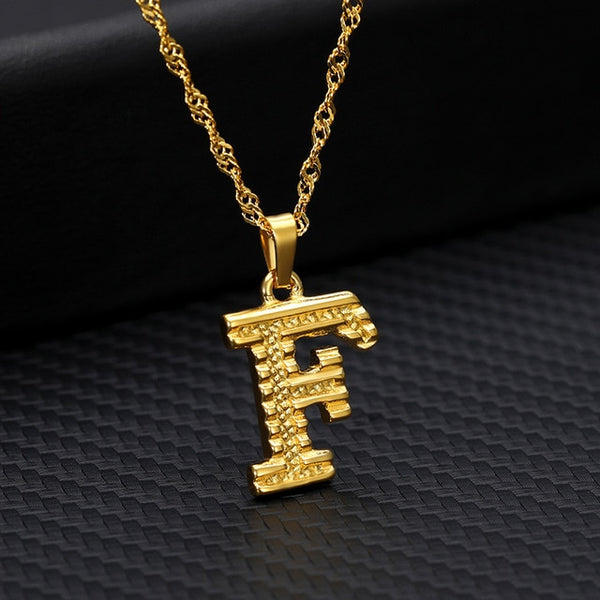 Tiny Gold Initial Letter Necklace For Women Stainless Steel A-Z Alphabet Pendant Necklace Jewelry Christmas Gifts Bijoux Femme | Vimost Shop.