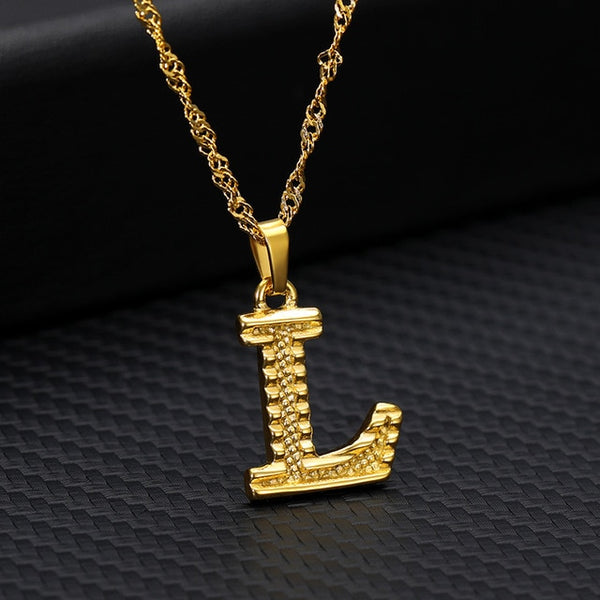 Tiny Gold Initial Letter Necklace For Women Stainless Steel A-Z Alphabet Pendant Necklace Jewelry Christmas Gifts Bijoux Femme | Vimost Shop.