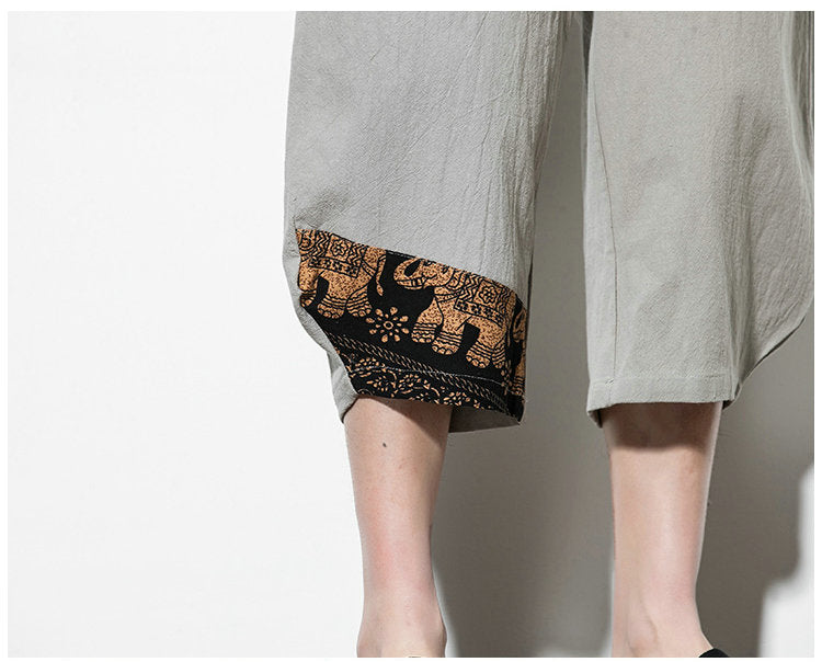 Streetwear Summer Cotton Harem Pants Men Casual Hip Hop Trousers Drawstring Loose Calf-Length Pants Joggers Size 5XL | Vimost Shop.