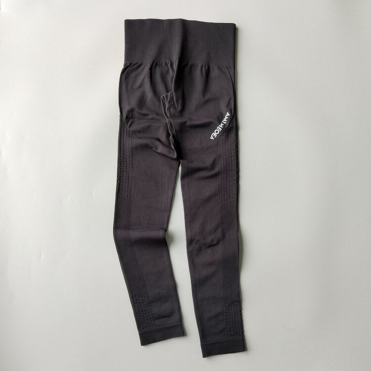 Seamless Leggings Women Gym Widen High Waisted Workout Jogging Yoga Pants High Stretchy Tights Tummy Control Sport Leggings AMI | Vimost Shop.