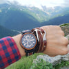 Wood Personalized Watch Men Relogio Masculino Top Brand Luxury Chronograph Military Watches Anniversary Gift for Him | Vimost Shop.