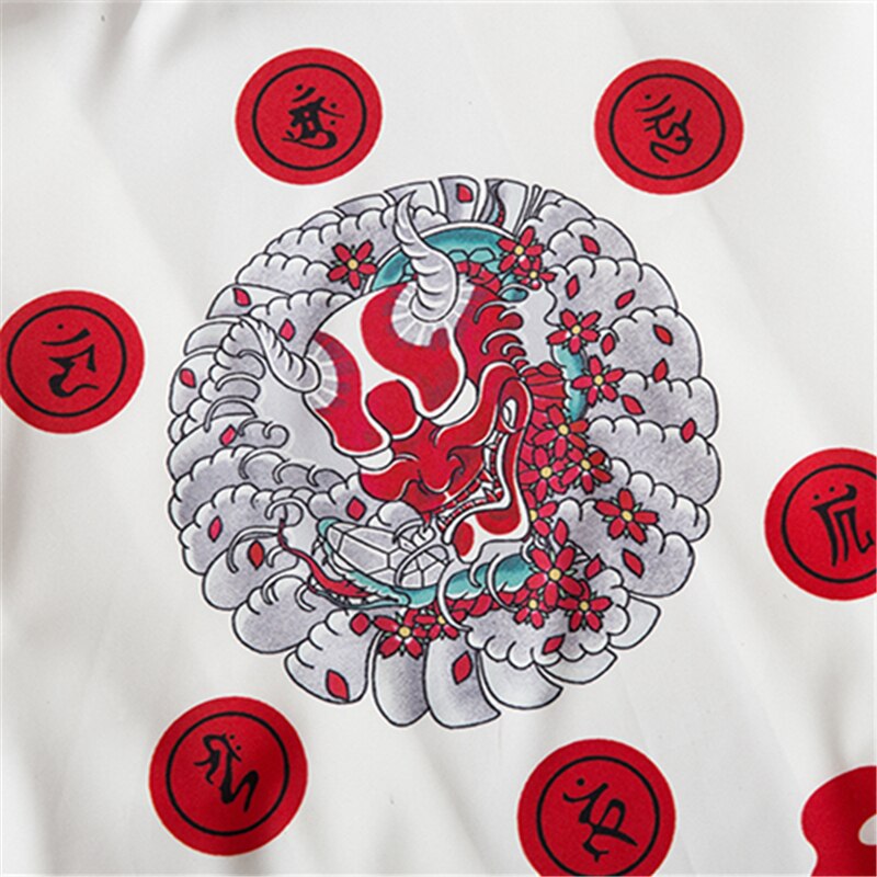 Japanese Demon Kimono Men Cardigan Shirt Yukata Man Haori Obi Clothes Tradition Clothing Male China Kimono Robe | Vimost Shop.