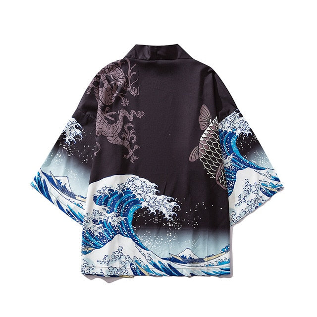 Japanese Demon Kimono Men Cardigan Shirt Yukata Man Haori Obi Clothes Tradition Clothing Male China Kimono Robe | Vimost Shop.