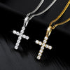 Stainless Steel Chain necklace Hip Hop jewelry women wedding Cross CZ crystal Zircon stone pendant necklace Christmas Gifts | Vimost Shop.