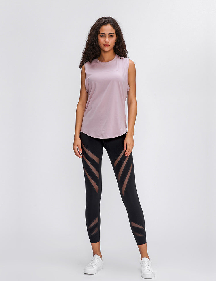 Anti-sweat Cotton Plain Workout Yoga Tank Tops Vest Women | Vimost Shop.