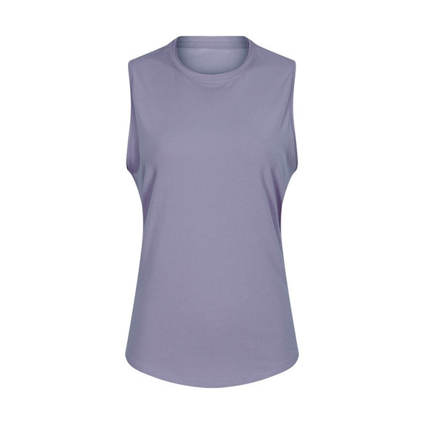 Anti-sweat Cotton Plain Workout Yoga Tank Tops Vest Women | Vimost Shop.