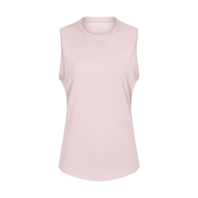 Anti-sweat Cotton Plain Workout Yoga Tank Tops Vest Women | Vimost Shop.