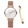 Women Watches Top Brand Luxury Japan Quartz Movement Stainless Steel Personality Splice Dial Wristwatches