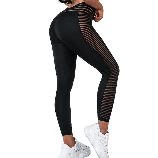 Women Black Lace Yoga Pants High Waist Yoga Leggings | Vimost Shop.