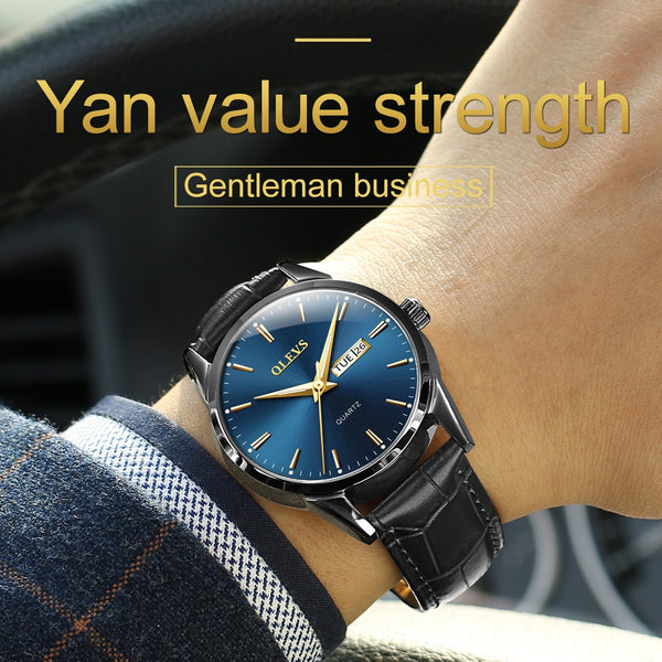 Mens Watches with Genuine leather Top Brand Fashion Casual   Sports Daily Analog Quartz Wrist Watch for Men | Vimost Shop.