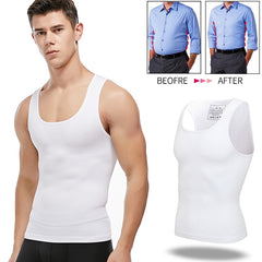 Mens Slimming Body Shaper Chest Compression Shirts Tummy Control Shapewear Gynecomastia Abdomen Slim Vest Waist Trainer Corset | Vimost Shop.