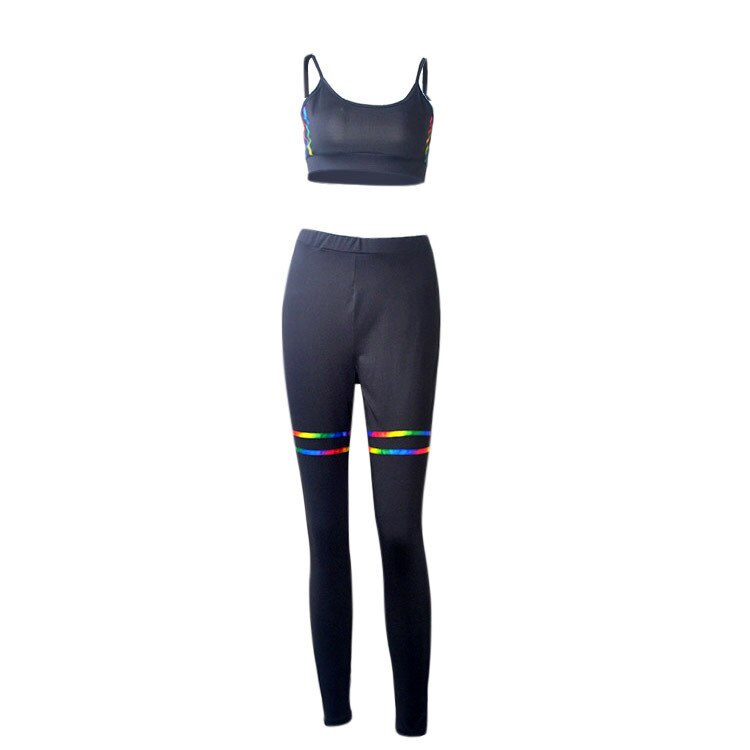 Women Tracksuit Solid Yoga Set Patchwork Running Fitness Jogging Bras + Leggings Sports Suit Gym Sportswear Workout S-3XL | Vimost Shop.