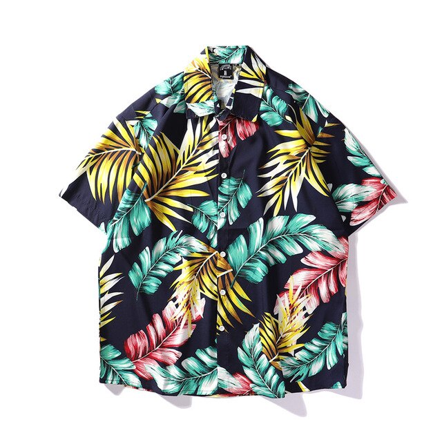 Summer Mens Colorful Hawaiian Shirt Hip Hop Streetwear Full Print Shirts Harajuku Loose Casual Camisa Masculina Shirt | Vimost Shop.
