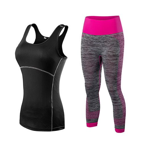 Hot Quick Dry sportswear Gym Leggings Sport Suit Top Yoga Set | Vimost Shop.