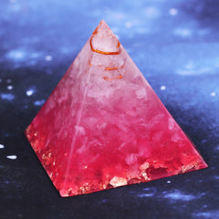 Pink Orion/Ogan Energy Pyramid symbolizing love brings good luck resin decoration craft orgone | Vimost Shop.