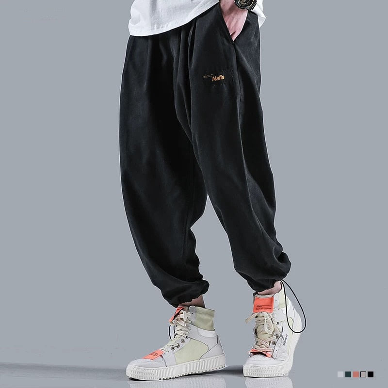 Men Jogger Solid color  Side Pockets Loose Style Men's Sweatpants Fashion Harajuku High Street Casual Pants 5 Colors | Vimost Shop.