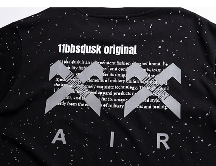 Gypsophila Print Hip Hop Streewear T Shirt Men summer Reflective Fashion Loose Short Sleeve Cotton Oversized Tops | Vimost Shop.