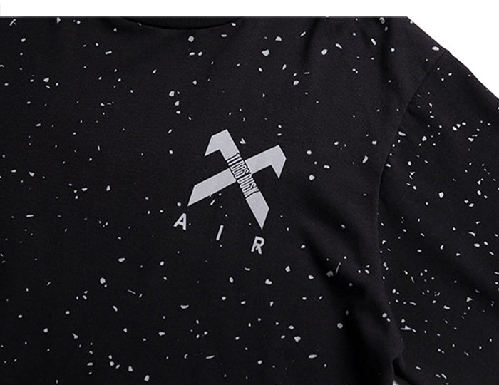 Gypsophila Print Hip Hop Streewear T Shirt Men summer Reflective Fashion Loose Short Sleeve Cotton Oversized Tops | Vimost Shop.