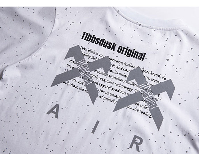 Gypsophila Print Hip Hop Streewear T Shirt Men summer Reflective Fashion Loose Short Sleeve Cotton Oversized Tops | Vimost Shop.