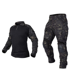 Tactical G3 Combat Suit  Shirt & Pants Knee Pads Update Ver Camo Airsoft Military Combat Uniform