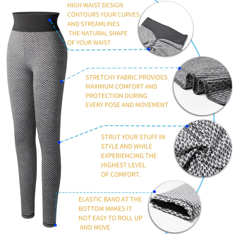 Women Fitness Leggings High Waist Workout Leggins Sexy Seamless Gym Jeggings Perfect Fit Slimming Pants Butt Lifting Panties | Vimost Shop.