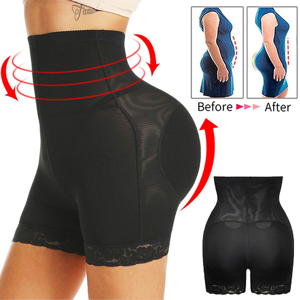 FAKE ASS Womens Butt and Hip Enhancer Booty Padded Underwear Panties Body Shaper Seamless Butt Lifter Panty Boyshorts Shapewear | Vimost Shop.