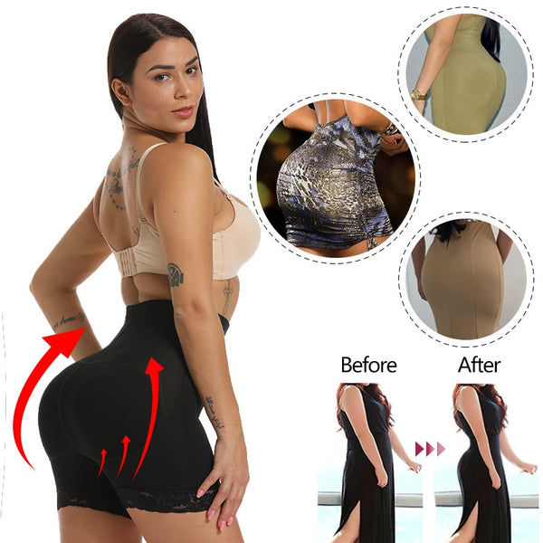 FAKE ASS Womens Butt and Hip Enhancer Booty Padded Underwear Panties Body Shaper Seamless Butt Lifter Panty Boyshorts Shapewear | Vimost Shop.