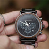 Male Watch Wooden Men Wristwatches Luminous Handle Chronograph Timepiece  In Gift Box | Vimost Shop.