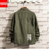 6XL Baggy Jackets Black Cotton Autumn Streetwear Fashion Army Green Hip Hop College Military Style Coat Japan Bomber Jacket Men | Vimost Shop.