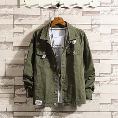 6XL Baggy Jackets Black Cotton Autumn Streetwear Fashion Army Green Hip Hop College Military Style Coat Japan Bomber Jacket Men | Vimost Shop.