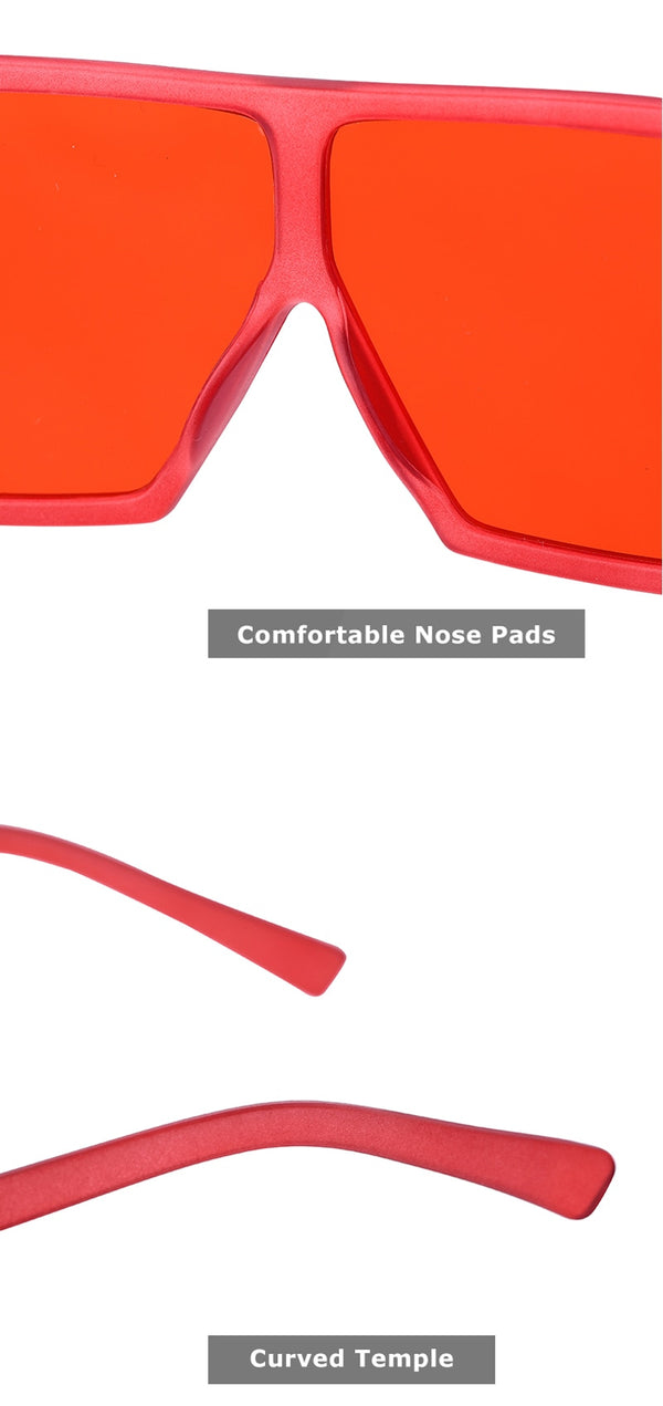 Fashion Sunglasses Women Ladies Red Fashion Oversized Square Sun Glasses Driving Shades Eyewear UV400 gafas de sol | Vimost Shop.