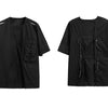 Hip Hop T Shirts Streetwear Men Loose Elastic Band Back Tops  Fashion Summer Harajuku Short Sleeves Shirts | Vimost Shop.