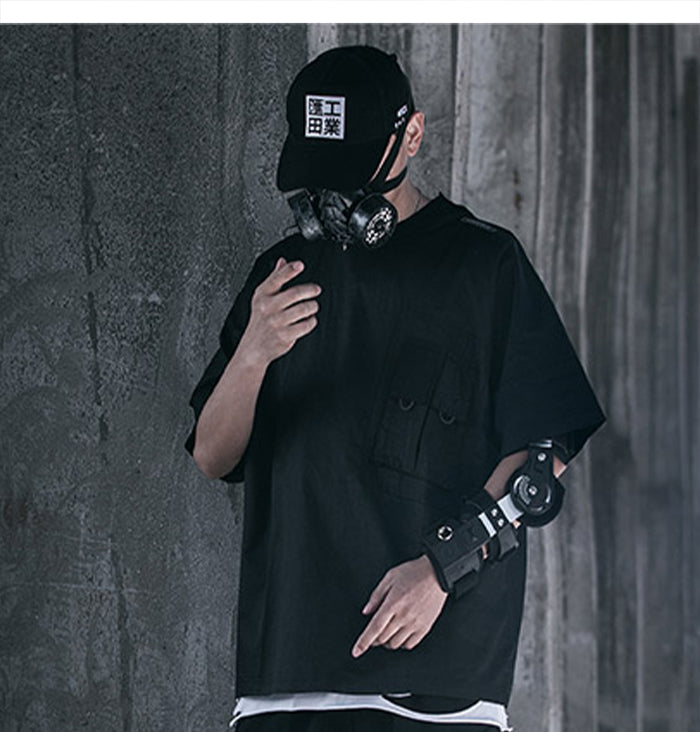 Hip Hop T Shirts Streetwear Men Loose Elastic Band Back Tops  Fashion Summer Harajuku Short Sleeves Shirts | Vimost Shop.
