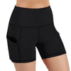 Women High Waist Sports Shorts Workout Running Fitness Gym Yoga Leggings Female Compression Yoga Shorts With Side Pocket | Vimost Shop.