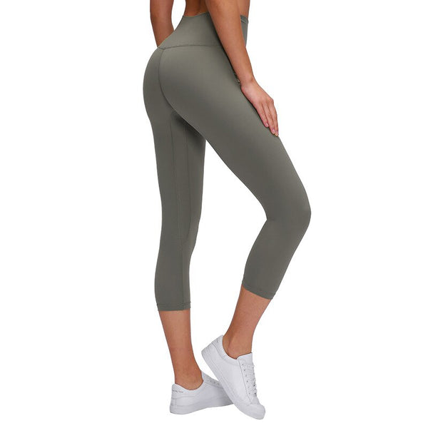 Spring Summer Running Leggings New Style Yoga Pants Women's Buttock Lifting Fitness Quick-Dry Elasticity Sports Capri Pants | Vimost Shop.