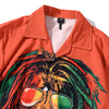 Summer Lion Print Orange Beach Hawaiian Aloha Shirts Mens Casual Short Sleeve Shirt Camisas Fashion Shirts Tops | Vimost Shop.