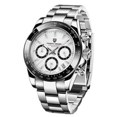 Men Quartz Watch Luxury Sports Watch Men Stainless Steel 100M Waterproof Chronograph relogio masculino | Vimost Shop.