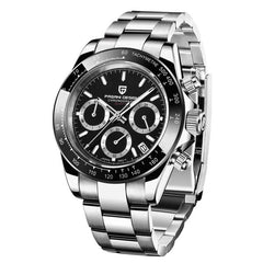 Men Quartz Watch Luxury Sports Watch Men Stainless Steel 100M Waterproof Chronograph relogio masculino | Vimost Shop.