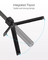 Extendable Folding bluetooth Selfie Stick Remote Control Tripod with Rotatable Phone Clamp Holder for iPhone 11 | Vimost Shop.