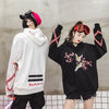 Flower Animal Embroidery Pullover Hoodie Men Chinese Style Casual Hoodies Sweatshirts Fashion Hip Hop Streetwear | Vimost Shop.