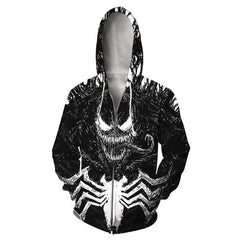 Popular Marvel movie venom 3D Printed Hoodies Men Women Spiderman Hooded Sweatshirts hip hop Zipper Pocket Jackets | Vimost Shop.