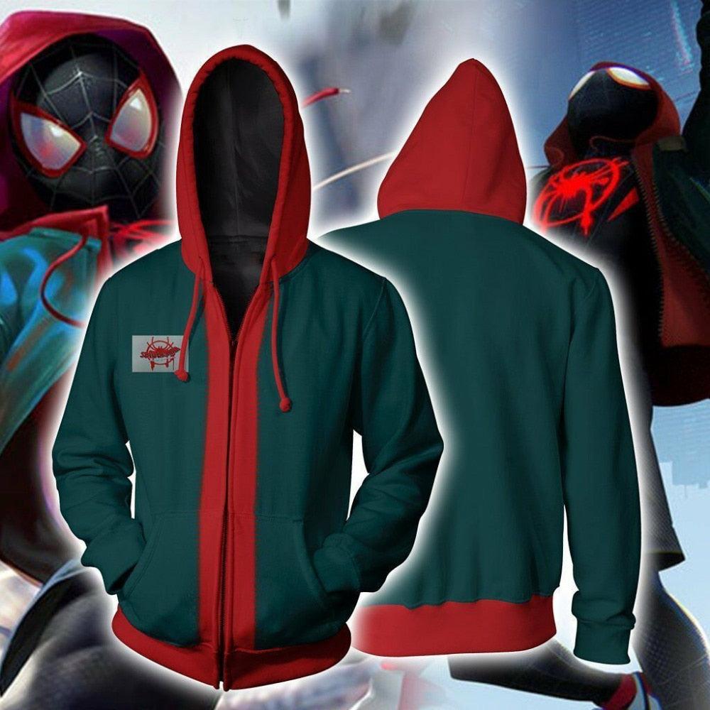 Popular Marvel movie venom 3D Printed Hoodies Men Women Spiderman Hooded Sweatshirts hip hop Zipper Pocket Jackets | Vimost Shop.