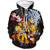 Dragon Ball Hoodie Men 3D Sweatshirts Super Saiyan Goku Printed Hooded Pullover Teen Fashion Cartoon Hoody Streetwear - Vimost Shop